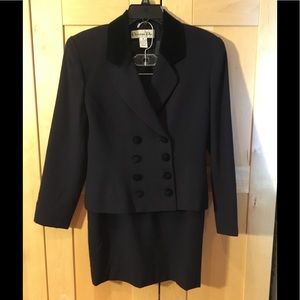 Vintage black Christian Dior wool suit/ 4